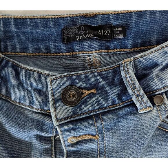 PrAna Distressed Button Fly Jeans - Picture 8 of 8